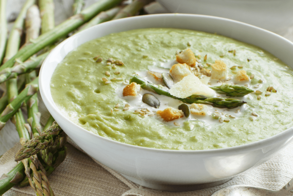 Creamy Asparagus Soup-Leaf No Broth Unturned