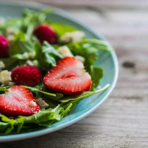 Leaf No Broth Unturned Plant-Based Strawberry Spinach Salad Recipe